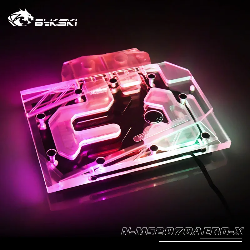 Блок водяного охлаждения Bykski для MSI GeForce RTX2070 AERO ITX 8G|Кулеры/вентиляторы/системы