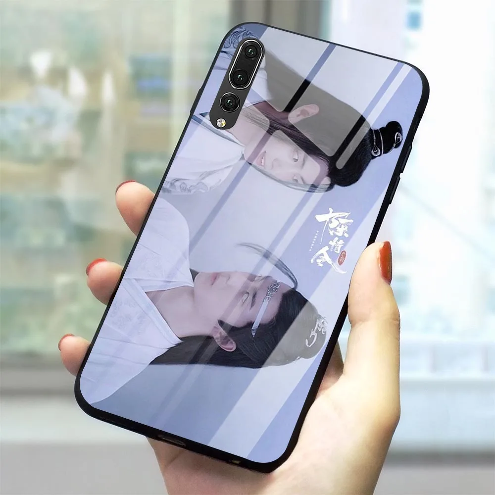 Чехол Wang Yibo Xiao Zhan из закаленного стекла для телефона Huawei MATE 20 PRO чехол P10 P30 P Smart Lite 9
