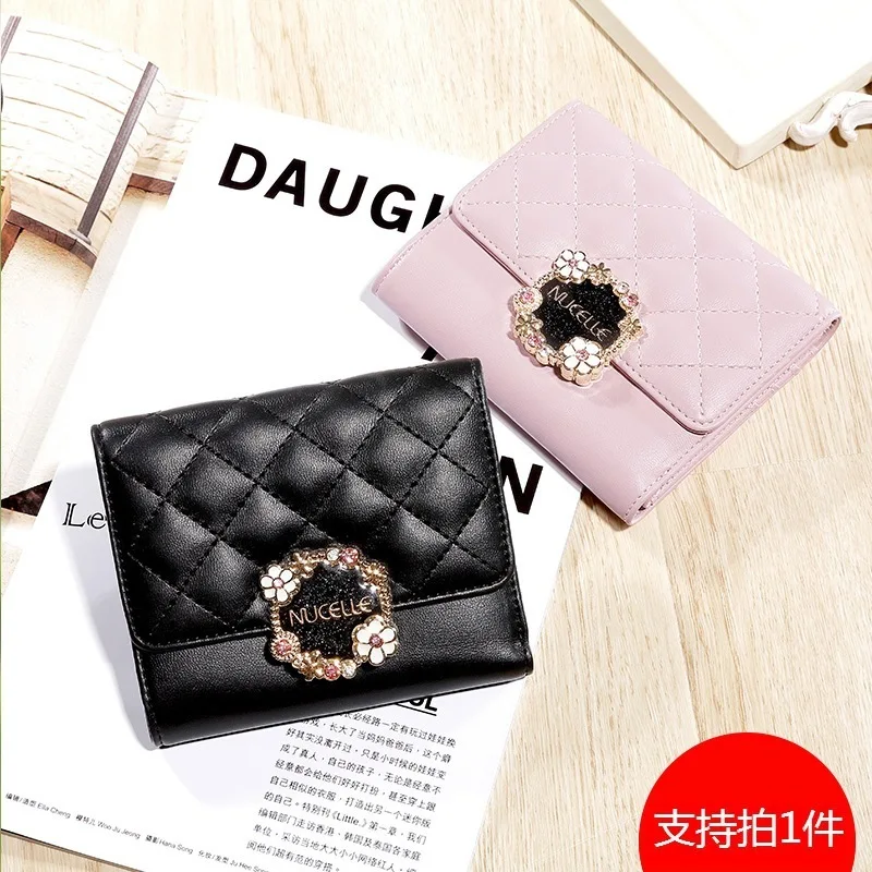 

Wallet Lady Short Money 2019 Student Cute Folding Wallet Mini Small Ck Change Bag