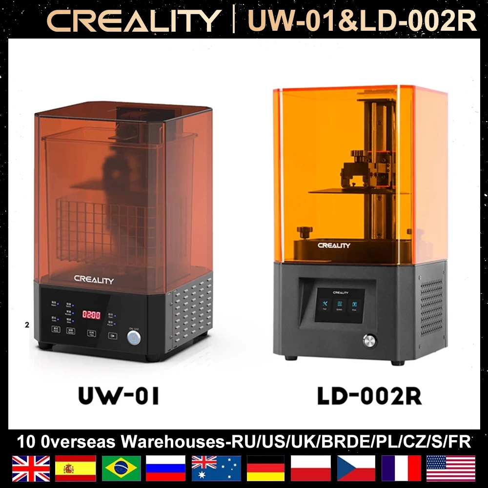 best 3d printer Creality 3D LD-002R LCD 3D Printer Upgrade UV Light UW-01 2K LCD HD Screen Washing & Curing 2-In-1 Machine Resin Printers latest 3d printer