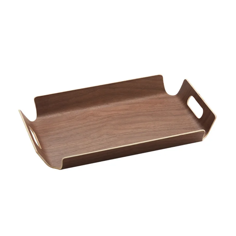 Rectangular Wooden Tray Creative Tea Tray Pastries Plates Manchurian Ash European Style Tray Solid Wood Bread Optional Plate