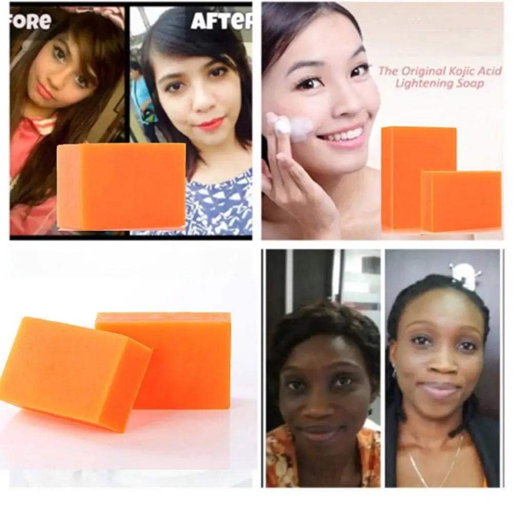 100 г ручной работы Kojic кислотное эфирное масло мыло темно-черные отбеливающие