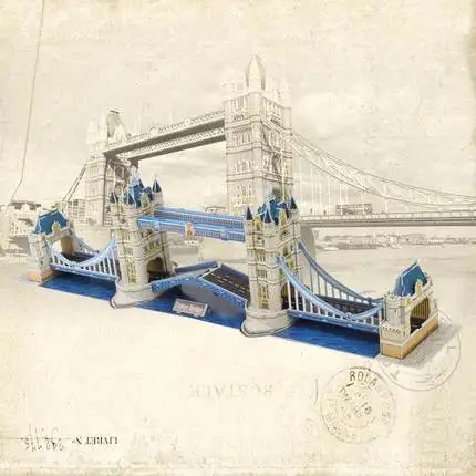 

Legoing Creator City Set Famous Building UK London Twin Bridge Street View Assemble Model Building Blocks Toys For Children Gift