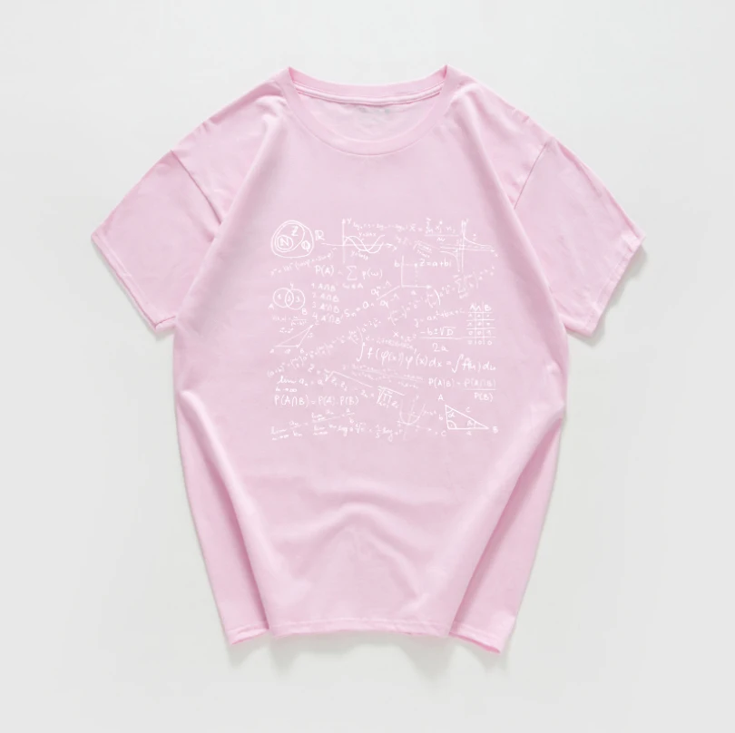 Мужская футболка с математической формулой, мужские футболки с надписью The Big Bang Theory, мужская спортивная одежда, брендовая одежда, хлопковые футболки - Цвет: 251MT pink