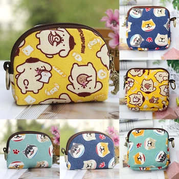 

Women Coin Purse Cute Cat Printing Lady Small Wallet Bag Kawaii Pouch Credit Card Holder Canvas Mini Coin Wallet for Girl Gift
