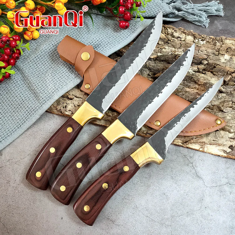 Кухонный нож из нержавеющей стали кованый резец для мяса мясника ручной работы