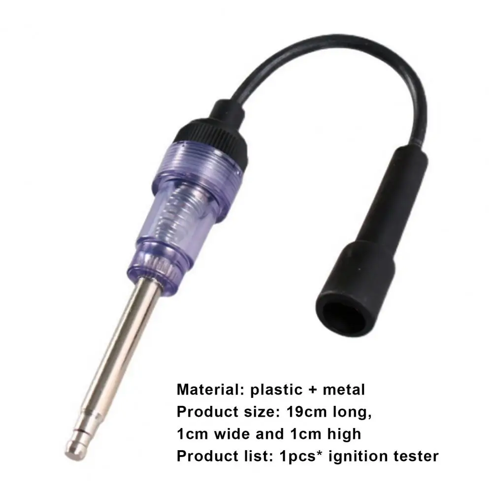 Car Spark Plug Tester Accurate Universal High Voltage Resistance Metal Stable Ignition Diagnostic Tester for Car Accessories