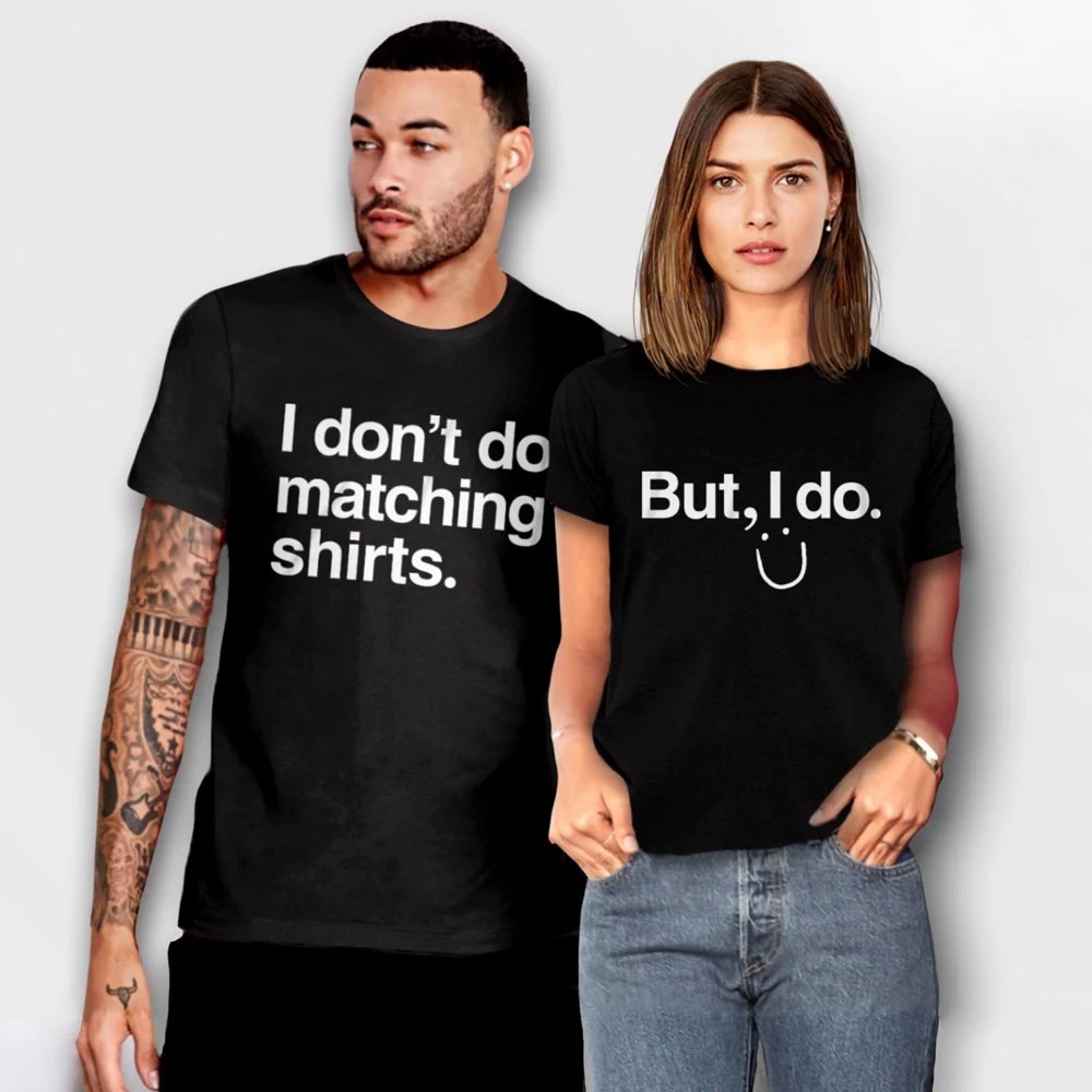 I Don't Do Matching Shirts но футболка смешная 90s пары подходящая черная унисекс женщины