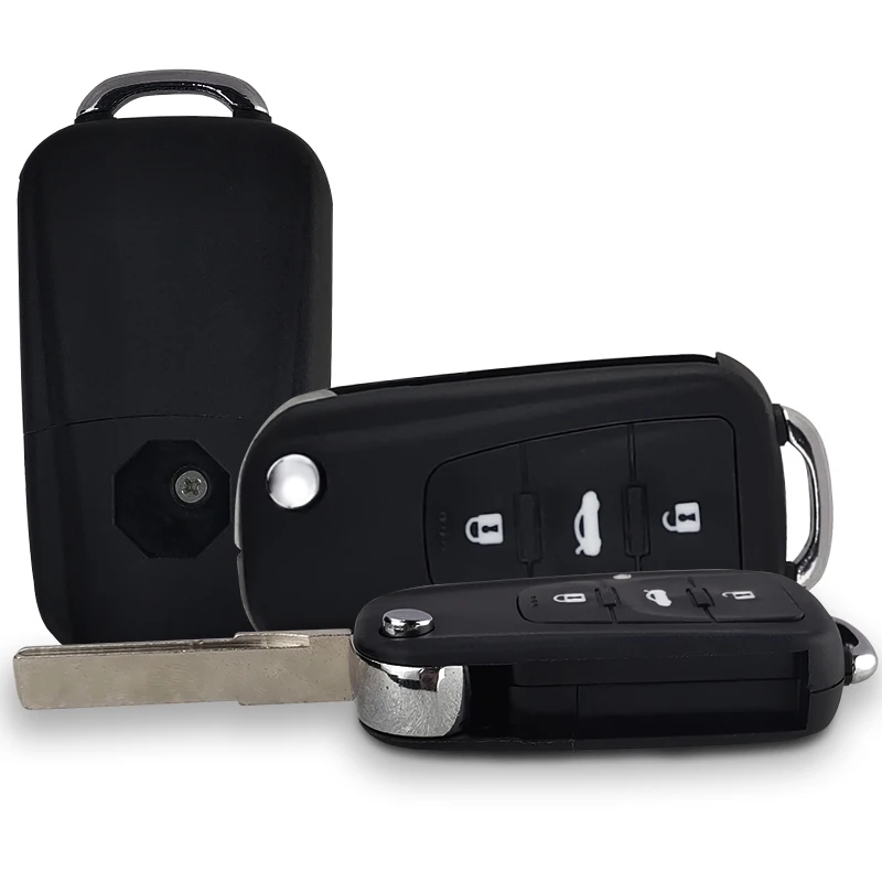 OKEYTECH 3 BUTTONS REMOTE FLIP FOLDING CAR KEY SHELL FOR NEW MG GS ROEWE MG7 GT GS 350 360 750 W5 BLANK CASE WITH SCREWDRIVER