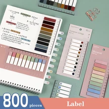 

Label Sticker Student Index Sticker Loose-leaf Post Notes Classification Memo Paper Handwritten Label Paper Sticker Color Strip