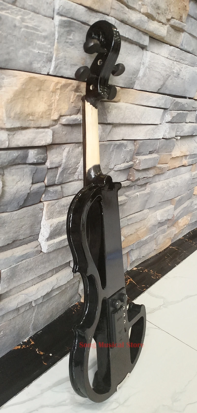 Violino eletrônico preto de alta qualidade, para
