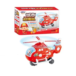 Hélicoptère modèle de conduite, hélice rotative véhicules rouges, jouets pilote mignon, jouets éducatifs pour enfants, cadeaux pour enfants 