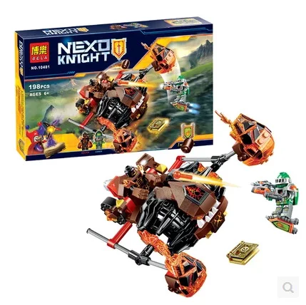 Bela Nexo Knights 70313 строительные блоки для мотоцикла Lava Smasher, собранные 10481