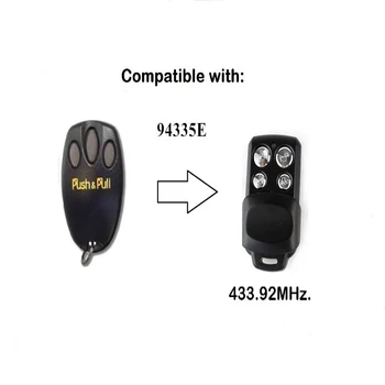 

1pcs for 94335e remote replacement garage door remote control Rolling code 433.92MHZ free shipping