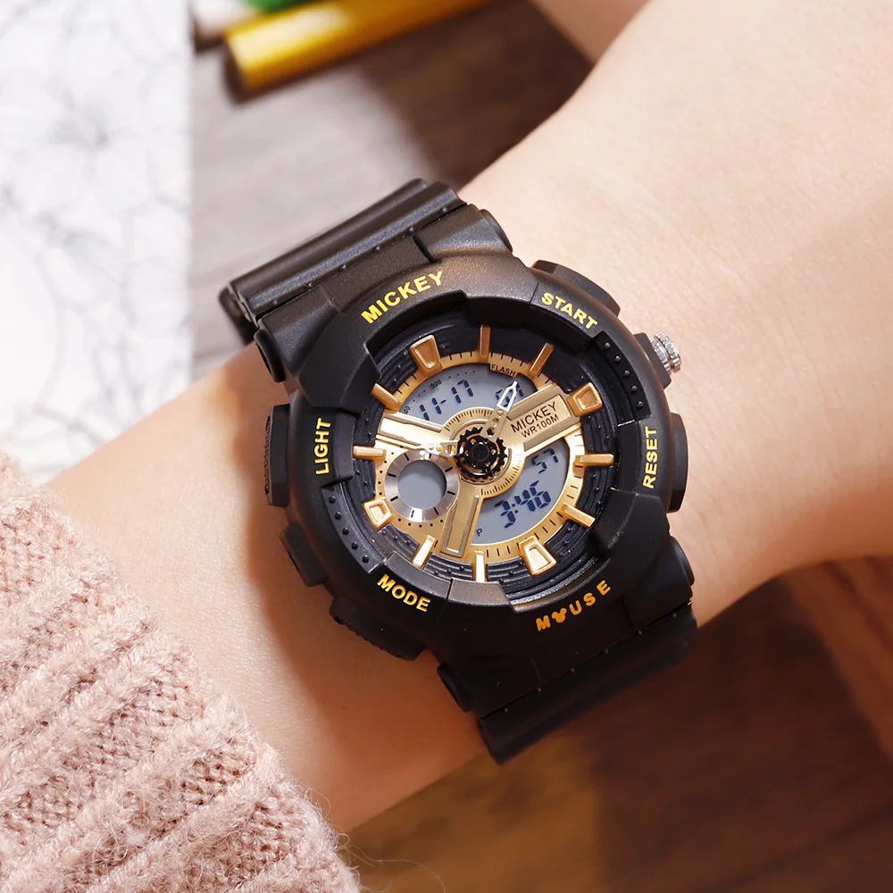 Часы наручные Disney для мальчиков и девочек роскошные Цифровые Кварцевые