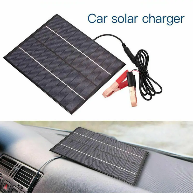 5.5W USB Solar Panel Battery Charger For Phone Car Auto Motorcycle Truck Boat 