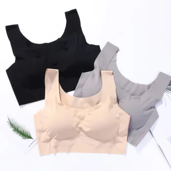 

Yijun silk dream comfort underwear generation of women's bra no trace wide shoulder ice silk anti light sports vest