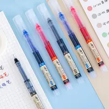 Stylo à Gel liquide à séchage rapide, couleur lisse, grande capacité, pour bureau, écriture, signe d'eau, Y4c9
