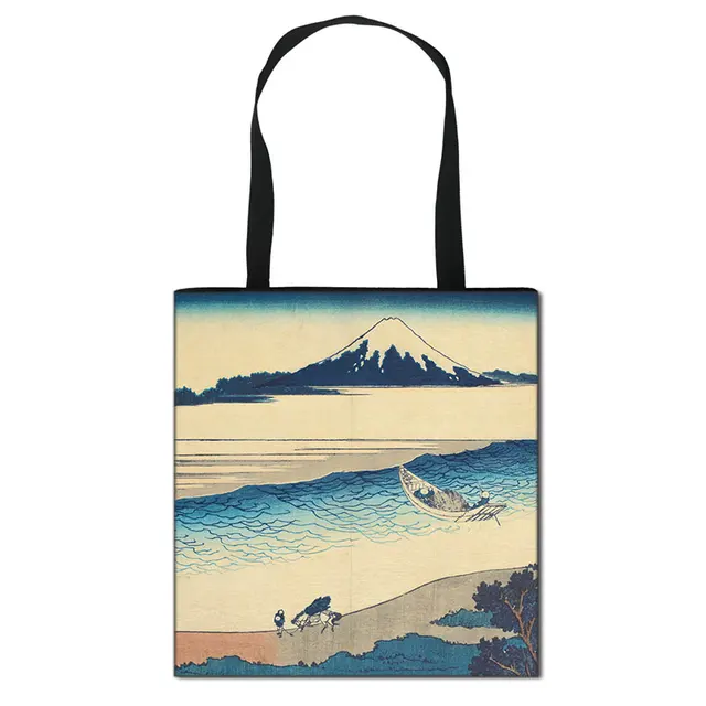 Japan Ukiyoe Sea Sailboat Wave Volcano Totes Bag Women Handbag Ge Cai Beizhai Art Shoulder Bag For Ladies Shopping Bags Aliexpress Japan Ukiyoe Sea Sailboat Wave Volcano Totes Bag Women Handbag Ge Cai Beizhai Art Shoulder Bag For Ladies Shopping Bags Aliexpress