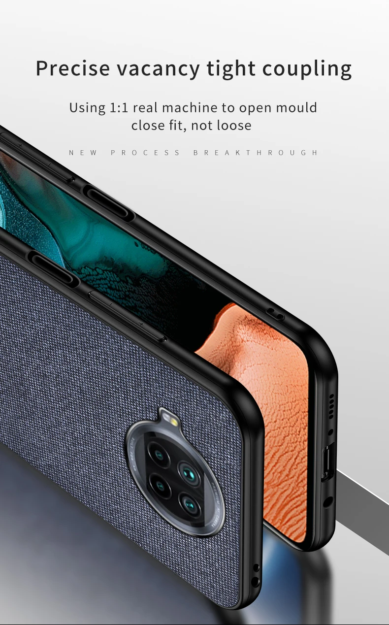 For Xiaomi Mi 10i 5G Case Luxury back cover silicone fabric shockproof case coque capas for Xiaomi Mi10i 5G M2007J17I Case xiaomi leather case cosmos blue