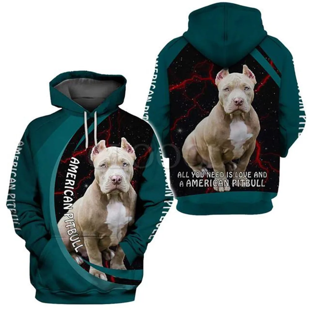 HX Animal Hoodies 3D Graphic Rottweiler Love And Dog Hoodies Hoodie Fashion Casual Pocket Streetwear Men Clothing