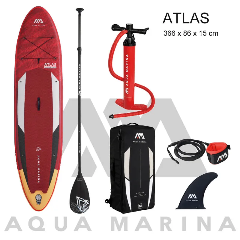 Новый Размер 366*86*15 см надувная доска для серфинга ATLAS 2021 AQUA MARINA водные виды спорта