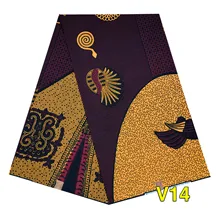 Ткань RONVITAL, восковая Ткань, хлопок, сделай сам, материал Анкара, Ткань 6 ярдов/шт,, Женская ткань