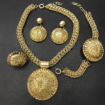 

Close Shop On Sale High Quality Dubai Gold Color Jewelry Set For Women Before $30
