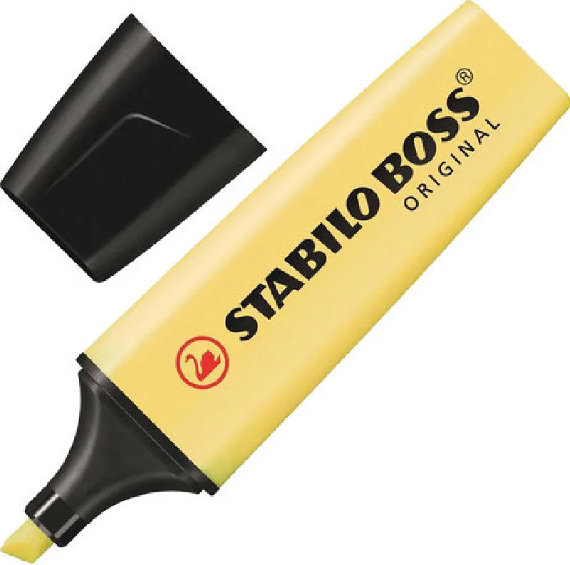 Highlighter Stabilo &quotBoss Pastel" Vanilla Line 2-5mm 70/144 bright permanent multi-colored liquid goods for creativity stationery office and