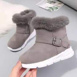 Новое поступление зимняя обувь для девочек плюшевая Для мальчиков ясельного возраста; хорошо сохраняют тепло комплект детские зимние