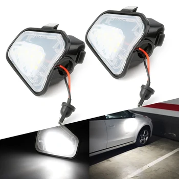 

AUXITO 2pcs LED Side Mirror Puddle Lights For VW CC EOS Passat CC Scirocco Passat 4motion Santana 2011- 2019 Super Bright Lamp