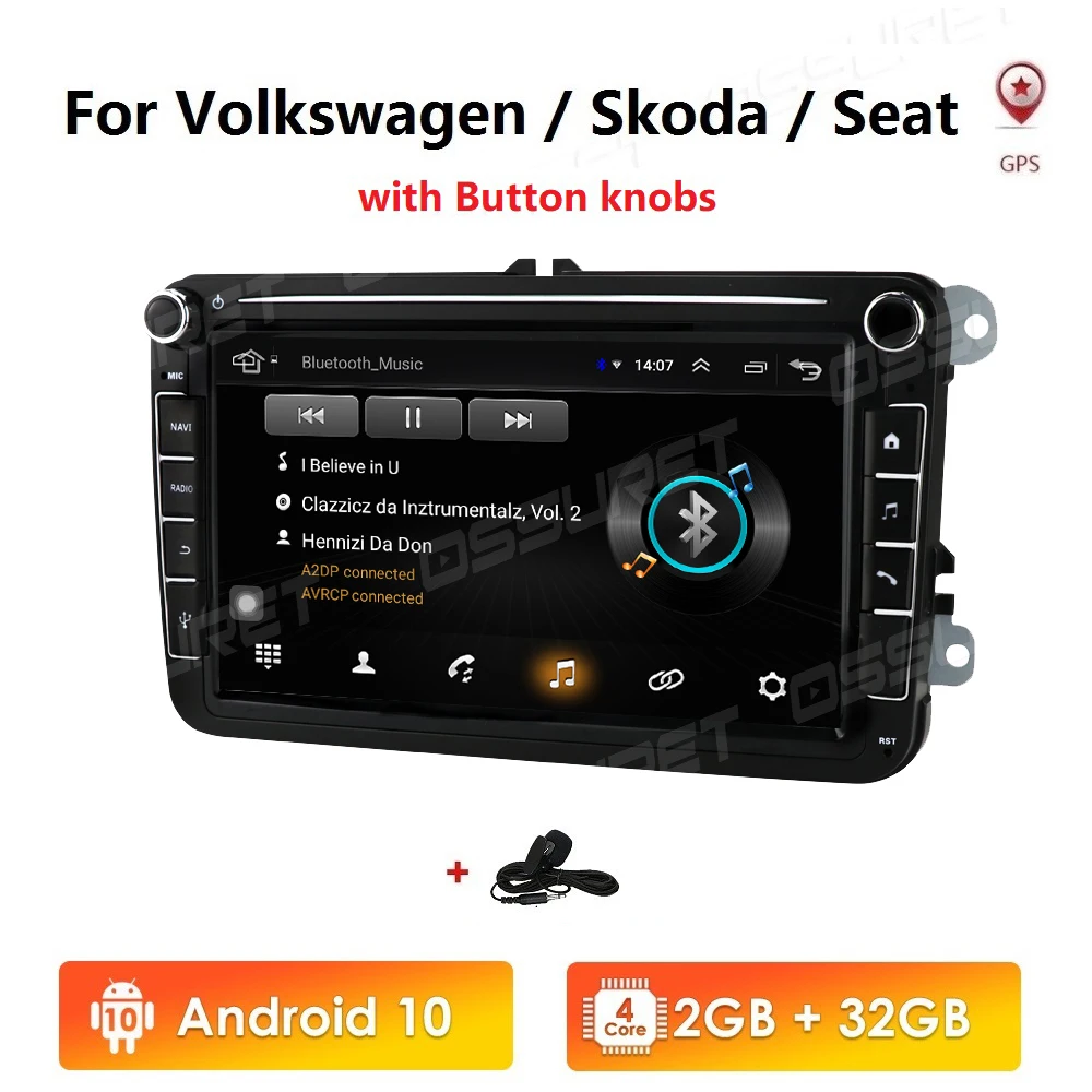 Ossuret 2 Дин радио мультимедиа плеер GPS для Volkswagen VW Passat B7 B6 Golf Touran Polo Sedan Tiguan jetta Android 4G WI