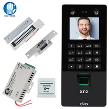 Biometric Fingerprint Access Control System TCP/IP Facial Face Identification Time Attendance with Electric Door Lock USB Device