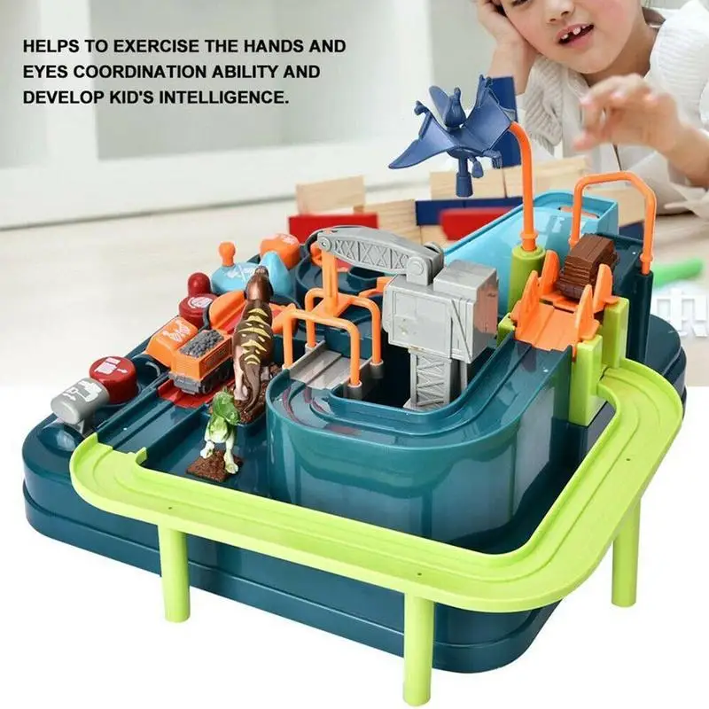 

Car Train Rail Adventure Toy Set Puzzle Inertia Track Enlightened Children Break Through Toys Puzzle Track Toys For Kids Gift