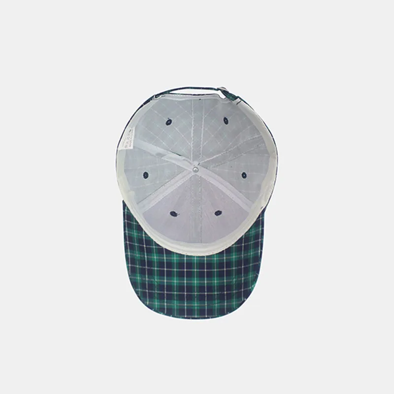 Color Plaid Men's Baseball Cap Unisex Snapback Bones Cap male Gorras Hombre Cotton Dad Hat Casquette Casual Women's baseball Cap 5