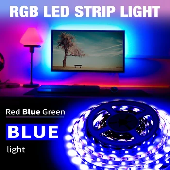 

1M 2M 3M 4M 5M Strip Light RGB Waterproof Flexible Ribbon LED Neon Lamp Tape Diode RGBW Wireless Remote Colorful Decor Bombilla