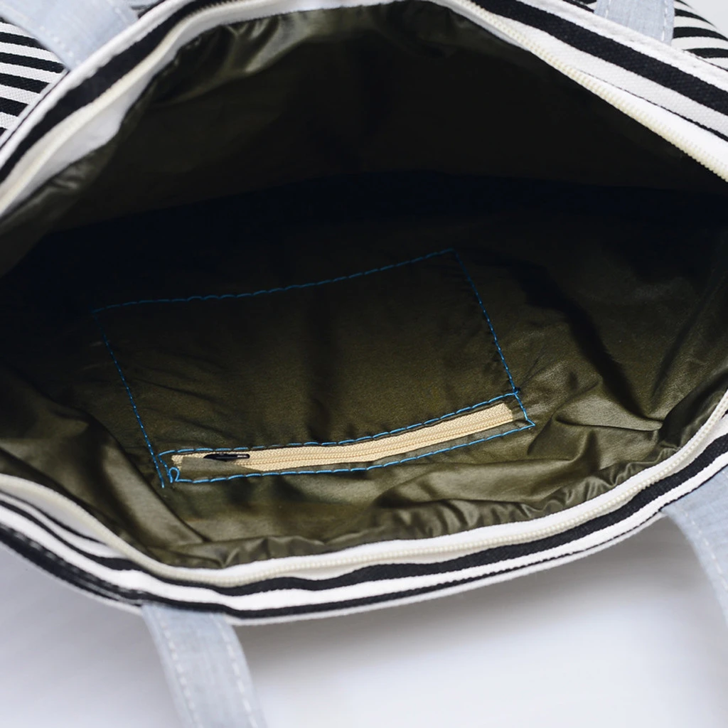 Fashion Durable Women Student Canvas Tote Single Shoulder Bag Tote Check Plaid Female Flax Eco Reusable Shoulder Shopper 820