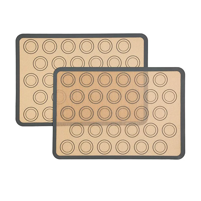 

1/2Pcs Premium Silicone Fiberglass Macaron Non Stick Reusable Baking Mat High Temperature Resistant