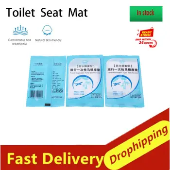 

Multi-purpose Portable Travel Clear Safe Comfortable Waterproof Disposable Plastic Toilet Seat Cover Mat Home Bathroom Supplies