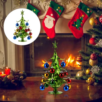 

1Pc Xmas Tree Lovely Tabletop Tree Christmas Tree Miniature Figurines Miniature Tree for Decoration