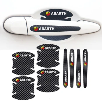 

4Pcs Car door Handle Protection Film car Sticker for Fiat 500 Punto For Abarth Stilo Ducato Palio Bravo Doblo Car Styling