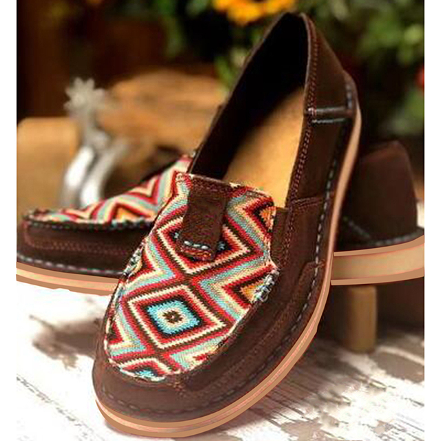 Casual Flat Shoes Spring Autumn Flat Loafer Women Shoes Slips Soft Round Toe Denim Flats Canvas Shoes Plus Size