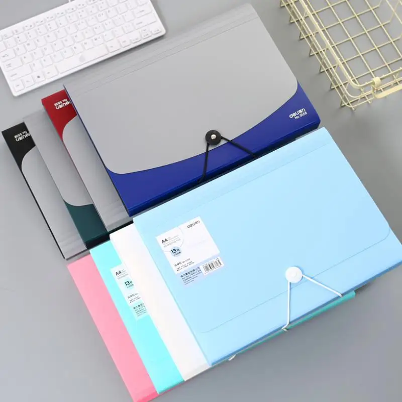 

New Arrival 12 Layer A4 Multilayer Desk File Folder Expanding Bag Document Paper Storage Organizer Case School Office Stationery