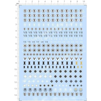 

Decal Stickers for 1/56 War Hammer 40K Horus Heresy Imperial Fists Legion Military Model Kits Decoration Water Slide Stickers