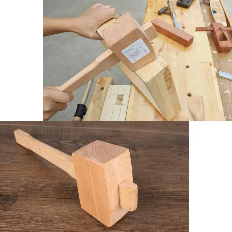 Wooden Mallet Hammer Wood Hand Tool Woodworking Hammer Durable for Carpenter