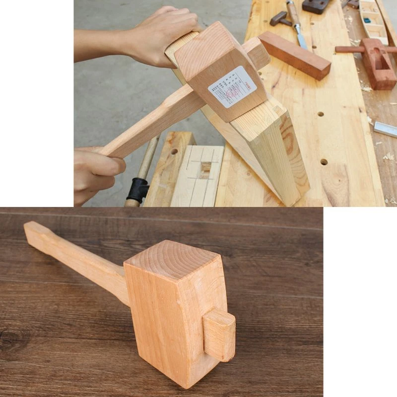 Quality Beech Solid Carpenter Wood Wooden Mallet Hammer Handle
