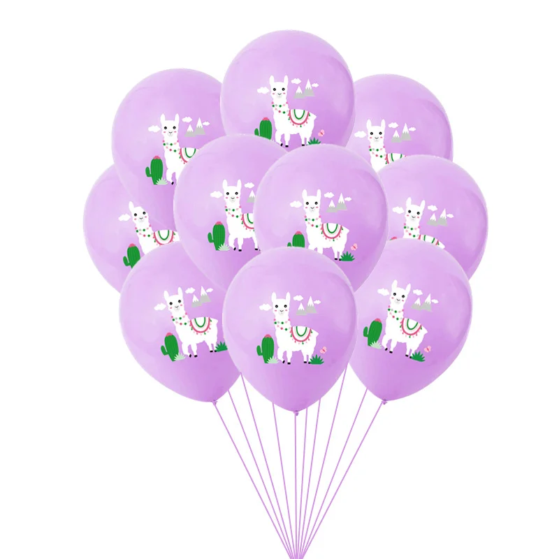 12-дюймовый цвет Альпака латекс набор воздушных шаров трава китайский мем "Mud Horse" воздушные шарики в виде животных Детская День рождения декоративные шары