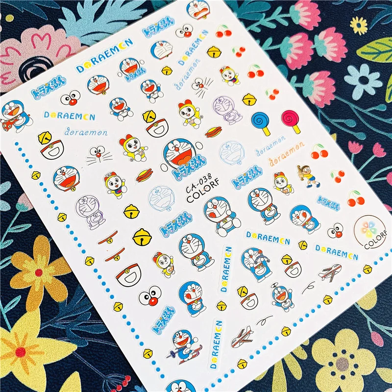Nail art tools CA-8-37-222 cat owl 3d nail stickers decals for export japan, nail stickers, nail art tools, nail decals