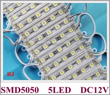 

waterproof LED module LED advertising light module for sign letter SMD5050 5led 0.24W/led 1.2W DC12V IP65 70lm free shipping