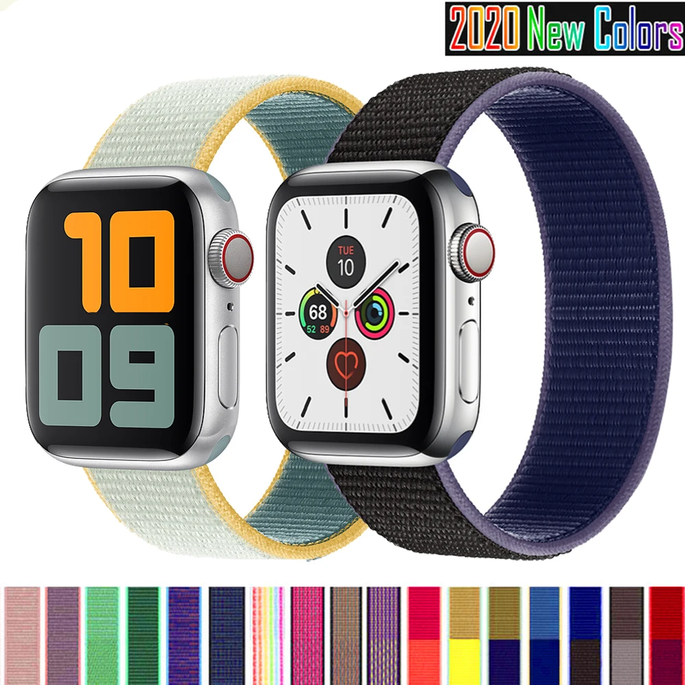 

New Nylon Strap For apple watch band 5 44mm 42mm strap 38mm 40mm pulseira bracelet watchband belt for iwatch sreies 5 4 3 2 1